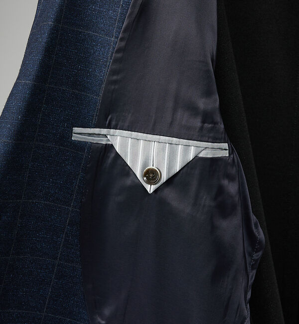 ABAHOUSE「【セットアップ対応/FLEX JACKET】T/R ポンチ ニードルパンチ ジャ」|テーラードジャケット|