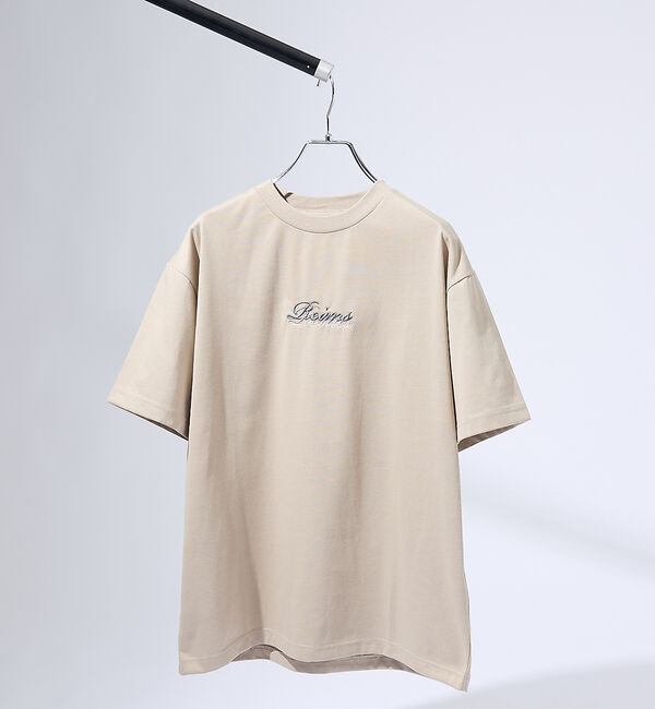 ABAHOUSE「レタリングステッチ刺繍　半袖Tシャツ」|Tシャツ・カットソー|