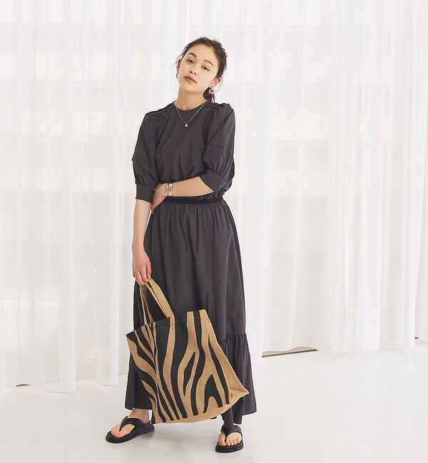 Rouge vif「【セットアップ対応】ギャザーティアードスカート」|スカート|