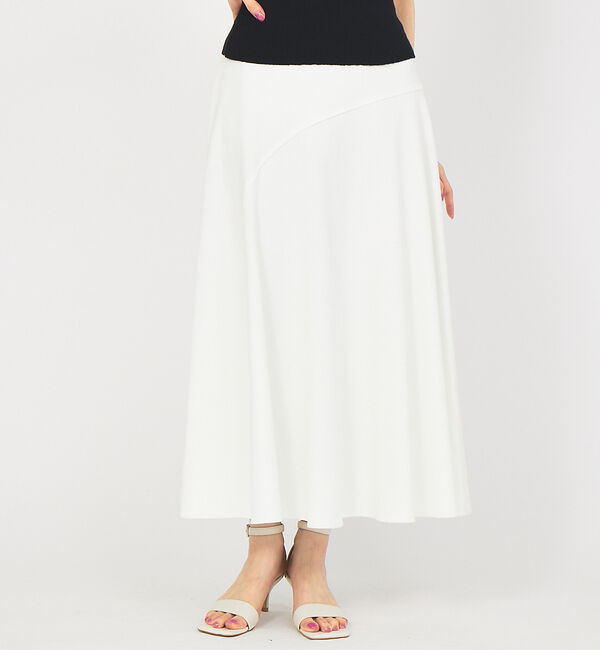 Rouge vif「シェルタリングアシメフレアスカート」|スカート|アイボリー