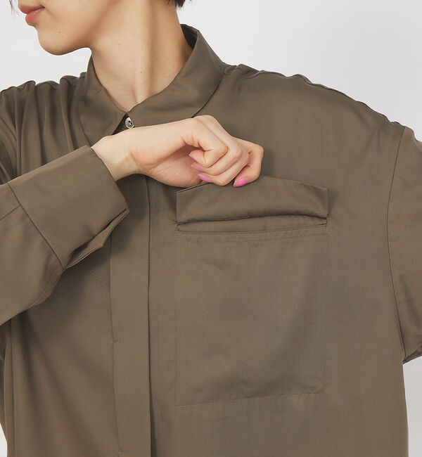 Rouge vif「【セットアップ対応】スリーブスリットシャツ」|シャツ・ブラウス|