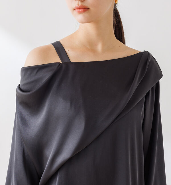 Rouge vif「とろみアシンメトリー2WAYオフショルブラウス」|シャツ・ブラウス|