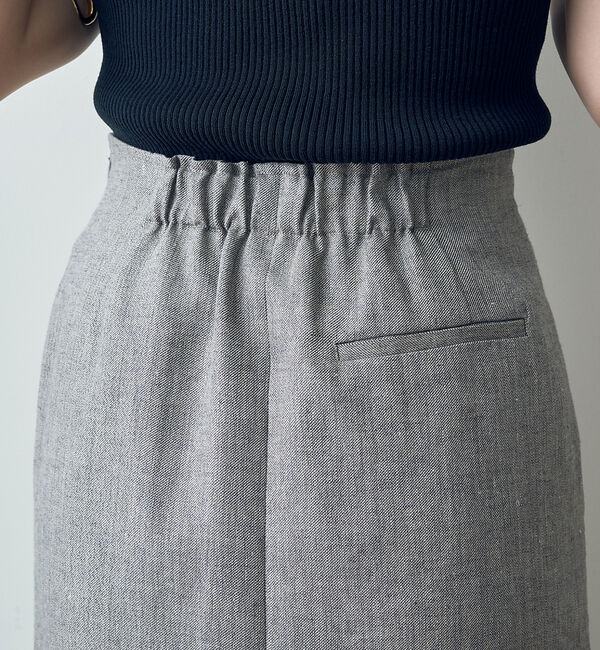 Rouge vif「ラメリネンスリットスカート」|スカート|