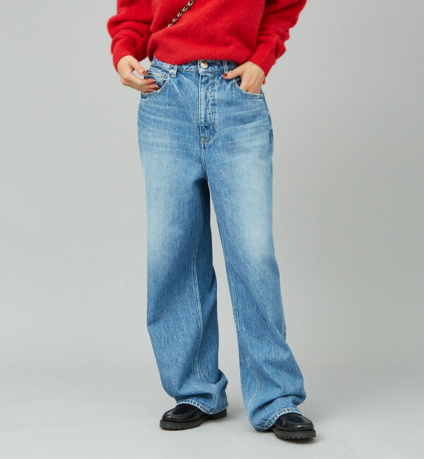 Rouge vif「【RED CARD/レッドカード】別注Dakota　ルーズストレートデニム」|デニム|