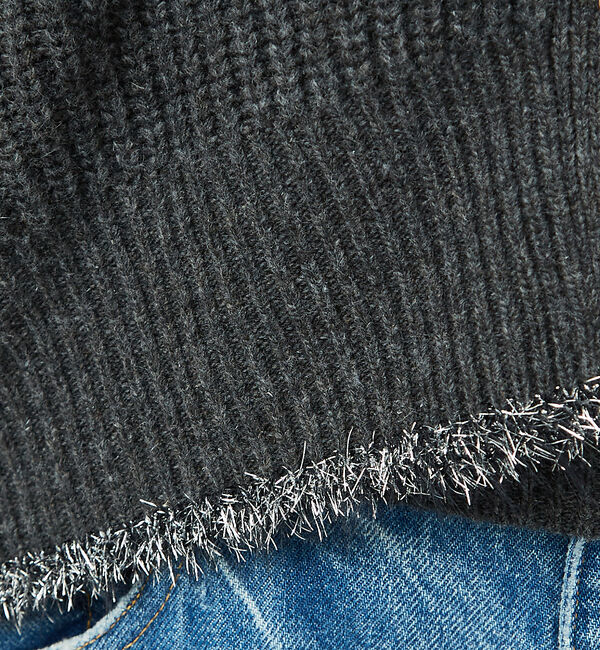 Rouge vif「【２点セット】ウール混フェザーラインアンサブルニット」|ニット・セーター|