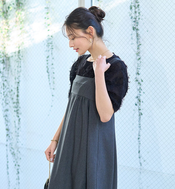 Rouge vif「デニムライクベアキャミワンピース」|ワンピース|