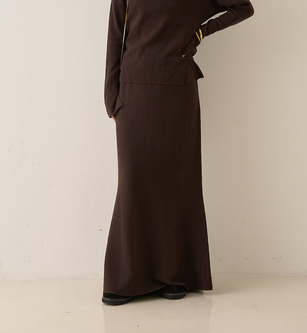 Rouge vif「【セットアップ対応】セミフレアニットスカート」|スカート|