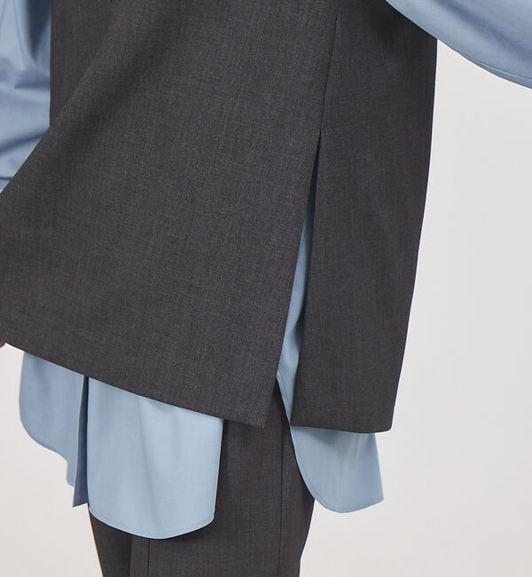 qualite「【セットアップ対応】ダブルクロススリットジレ」|ベスト・ジレ|