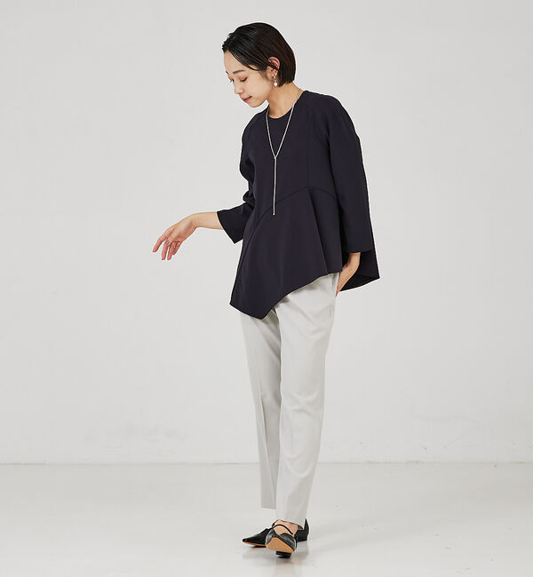 qualite「【セットアップ対応】アシメペプラムプルオーバー」|Tシャツ・カットソー|