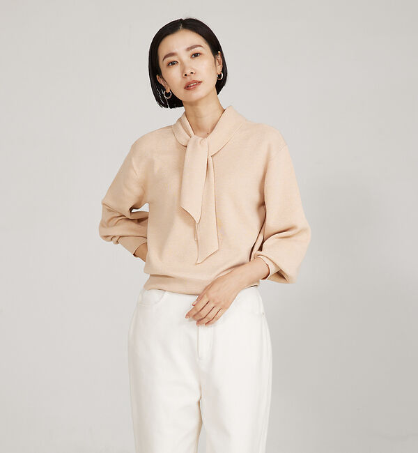 qualite「2WAYボウタイニット」|ニット・セーター|