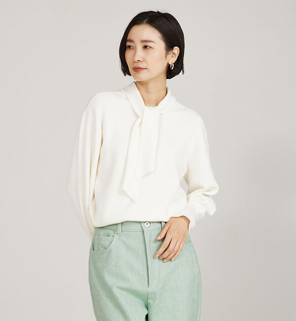 qualite「2WAYボウタイニット」|ニット・セーター|