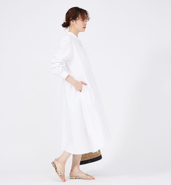 qualite「イレギュラーヘムシャツワンピース」|ワンピース|