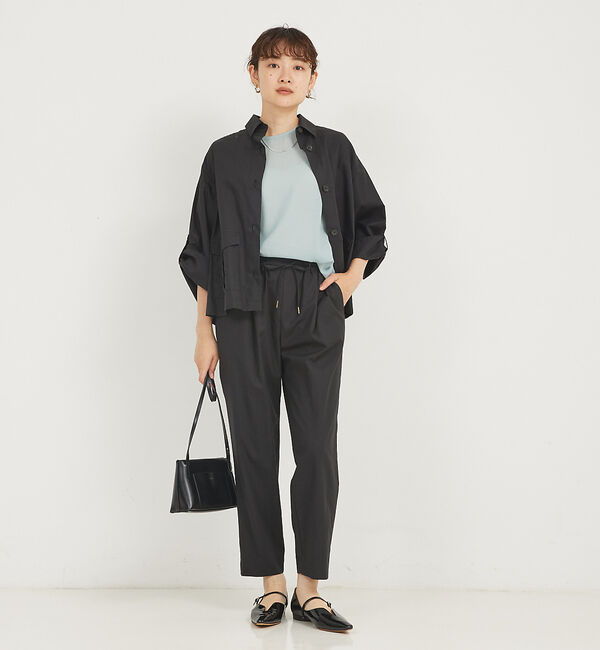 qualite「ボリュームスリーブシアーブラウス」|シャツ・ブラウス|