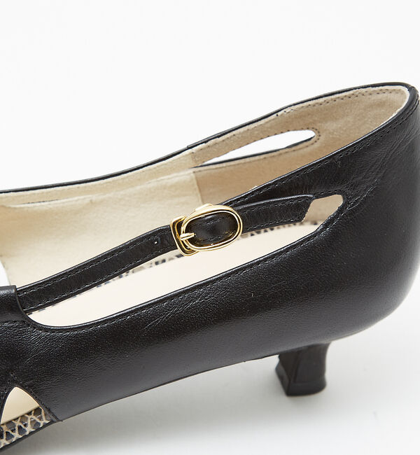 AU BANNISTER「ポインテッドラウンドストラップパンプス」|パンプス|