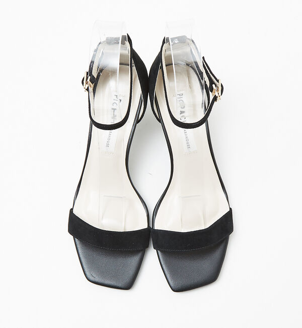 AU BANNISTER「アンクルストラップ スクエアトゥサンダル」|サンダル|