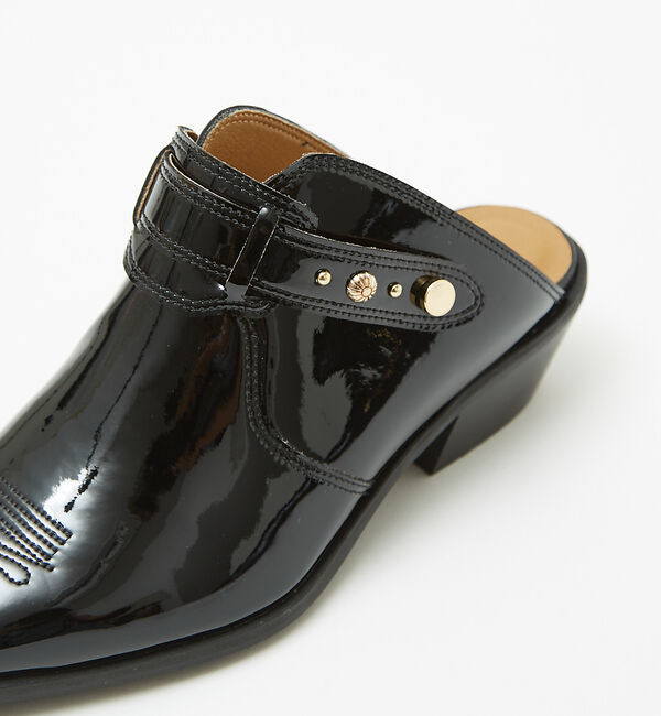 AU BANNISTER「鳳山えり&times;Au BANNISTERコラボ　晴雨兼用ウエスタンミュール」|レインシューズ|