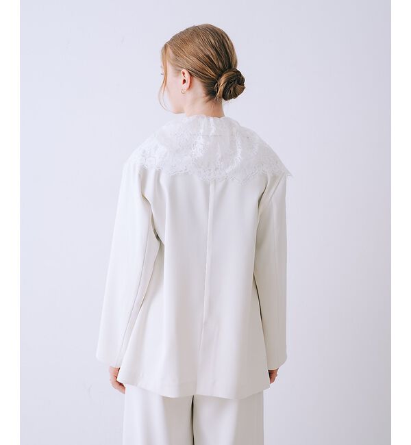 SELFIST「レース付きテーラドカラージャケット」|テーラードジャケット|
