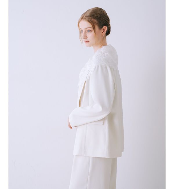 SELFIST「レース付きテーラドカラージャケット」|テーラードジャケット|