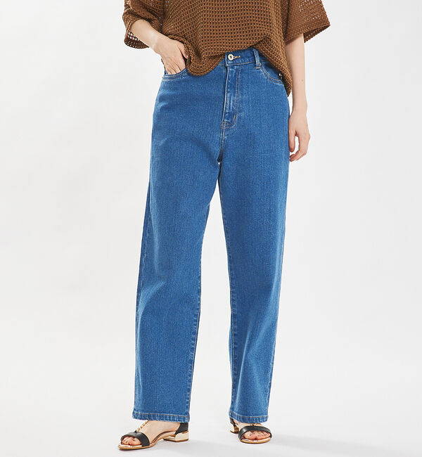 abahouse mavie「ストレッチストレートデニム」|デニム|