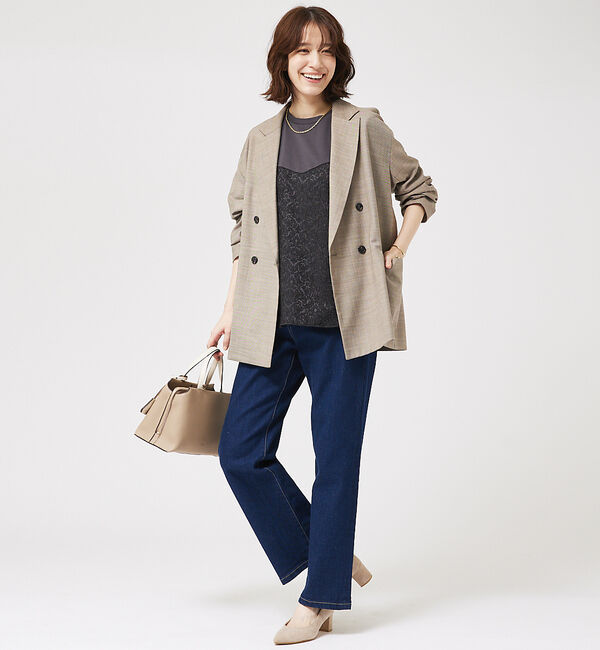 abahouse mavie「ストレッチストレートデニム」|デニム|