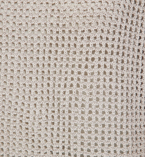 abahouse mavie「メッシュニットノースリプルオーバー」|ニット・セーター|