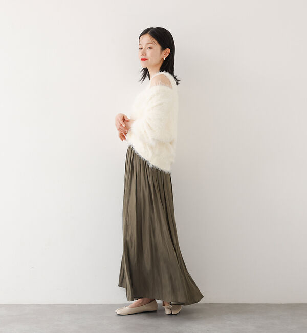 abahouse mavie「【２点セット】シャギーニットアンサンブル」|ニット・セーター|