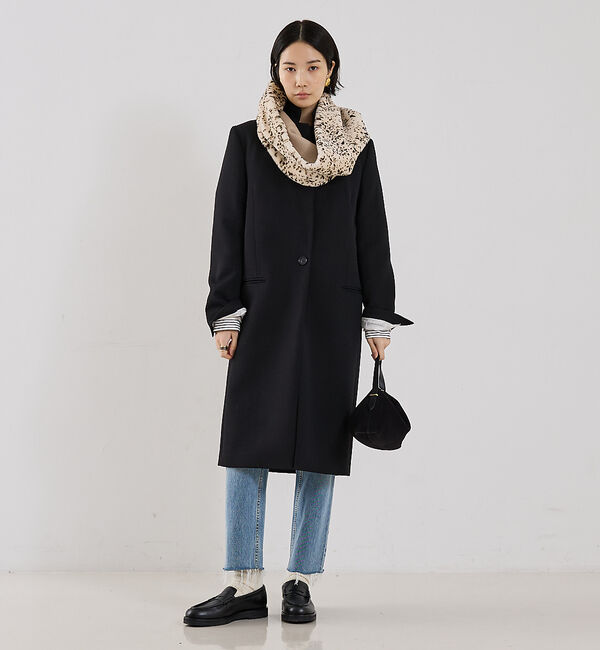 The Store by C' 「【TOTEME】BEVEL SUEDE WRISTLET／スエードバッグ」|ハンドバッグ|