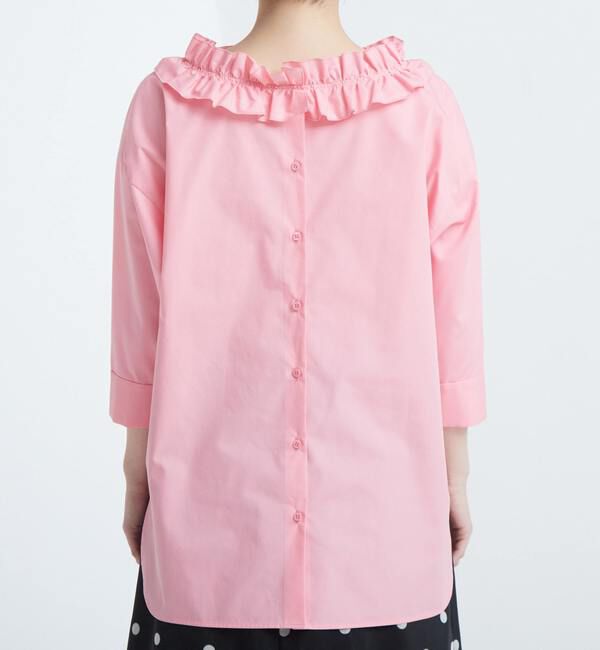 TIARA「バックボタンフリルブラウス」|シャツ・ブラウス|