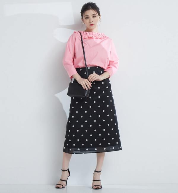 TIARA「バックボタンフリルブラウス」|シャツ・ブラウス|