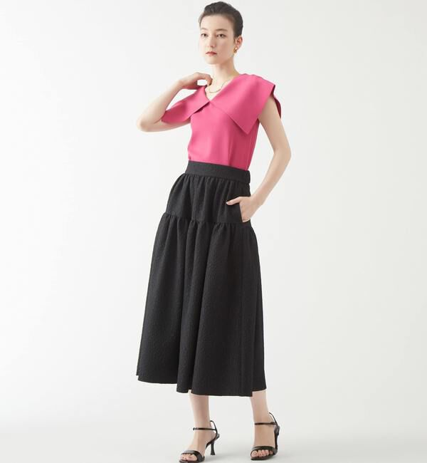 TIARA「ビッグカラーニット」|ニット・セーター|