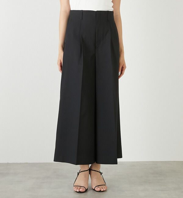 TIARA「9分丈ワイドパンツ」|その他|ブラック