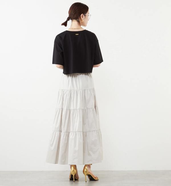 SOFFITTO「短丈プリントTシャツ」|Tシャツ・カットソー|