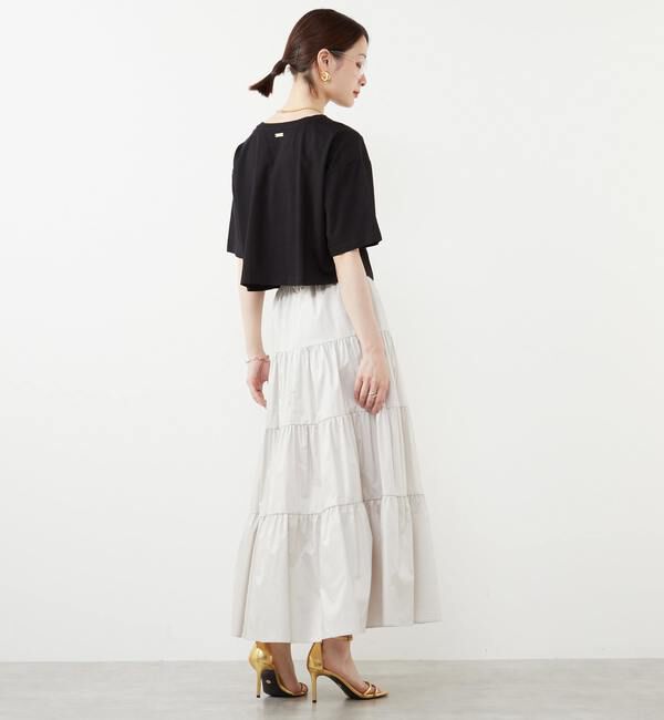 SOFFITTO「短丈プリントTシャツ」|Tシャツ・カットソー|