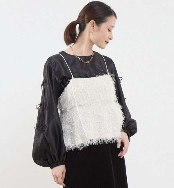 Soffitto「フリンジキャミソールビスチェ」|キャミソール|