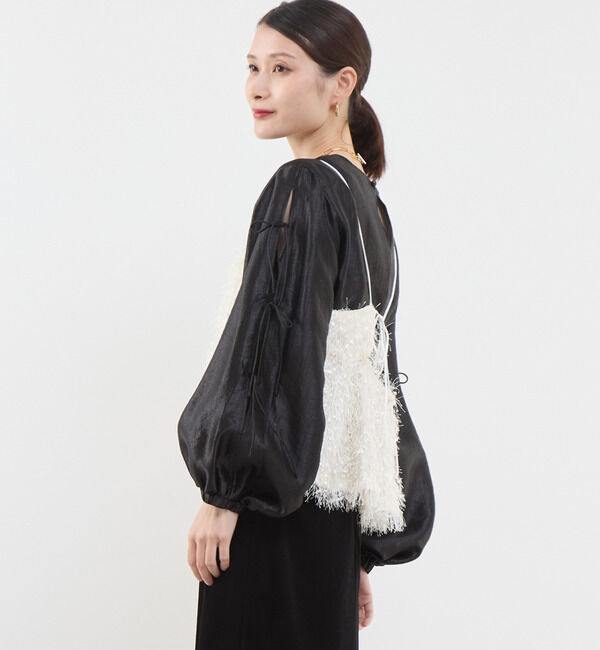 Soffitto「フリンジキャミソールビスチェ」|キャミソール|