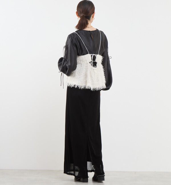 Soffitto「フリンジキャミソールビスチェ」|キャミソール|