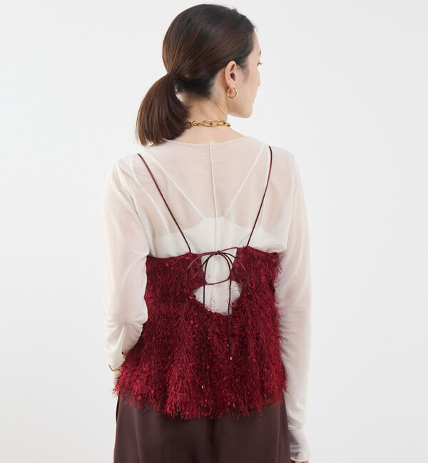 Soffitto「フリンジキャミソールビスチェ」|キャミソール|