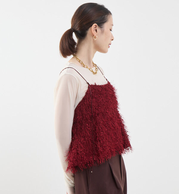 Soffitto「フリンジキャミソールビスチェ」|キャミソール|