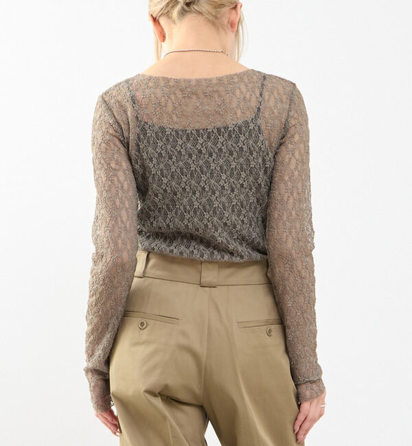 SOFFITTO「【A_/エース】ストレッチレースプルオーバー」|Tシャツ・カットソー|