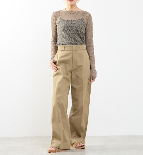 SOFFITTO「【A_/エース】ストレッチレースプルオーバー」|Tシャツ・カットソー|