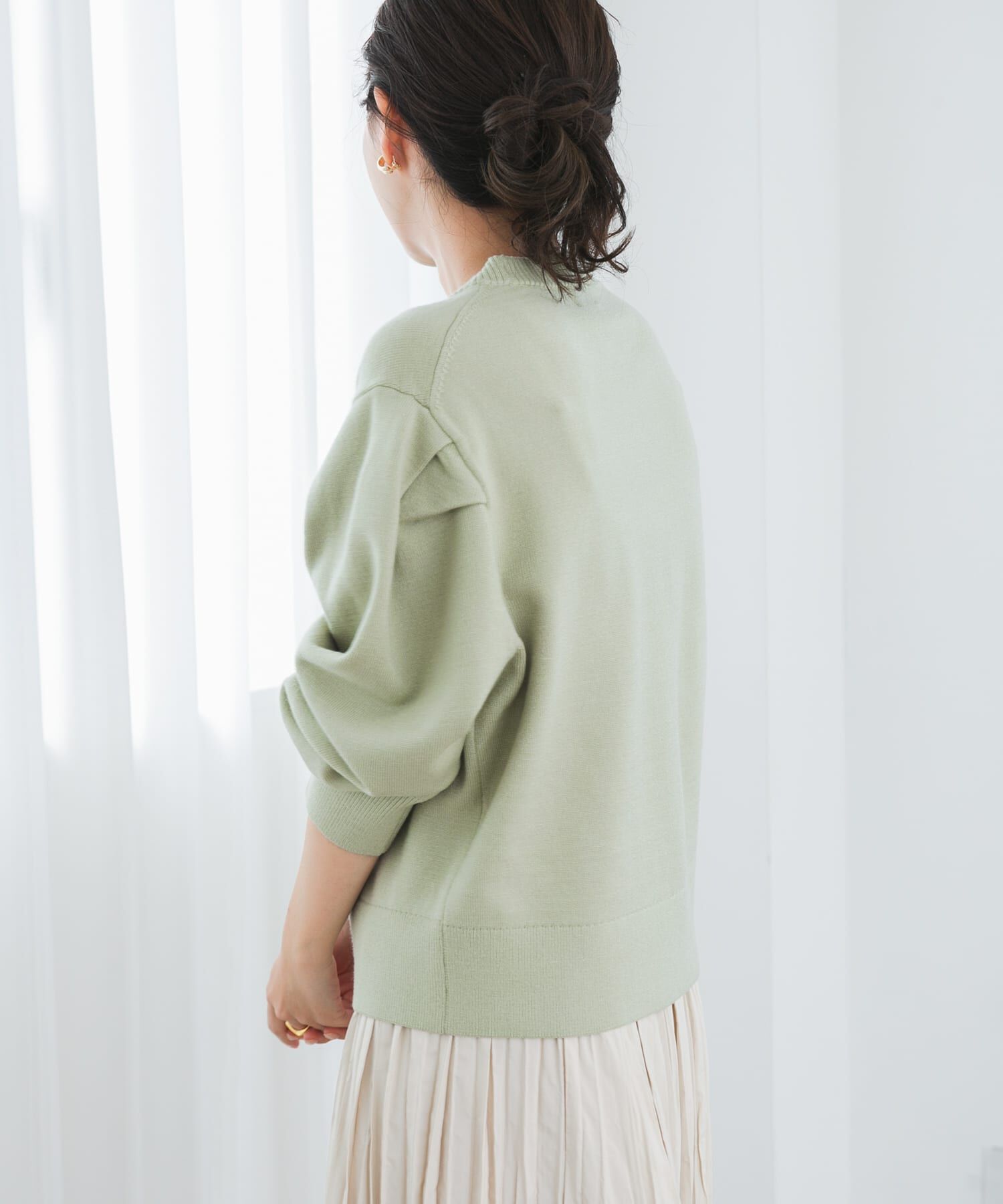 URBAN RESEARCH DOORS「『UR TECH 200日ニット』ショルダータックプルオーバー」|ニット・セーター|