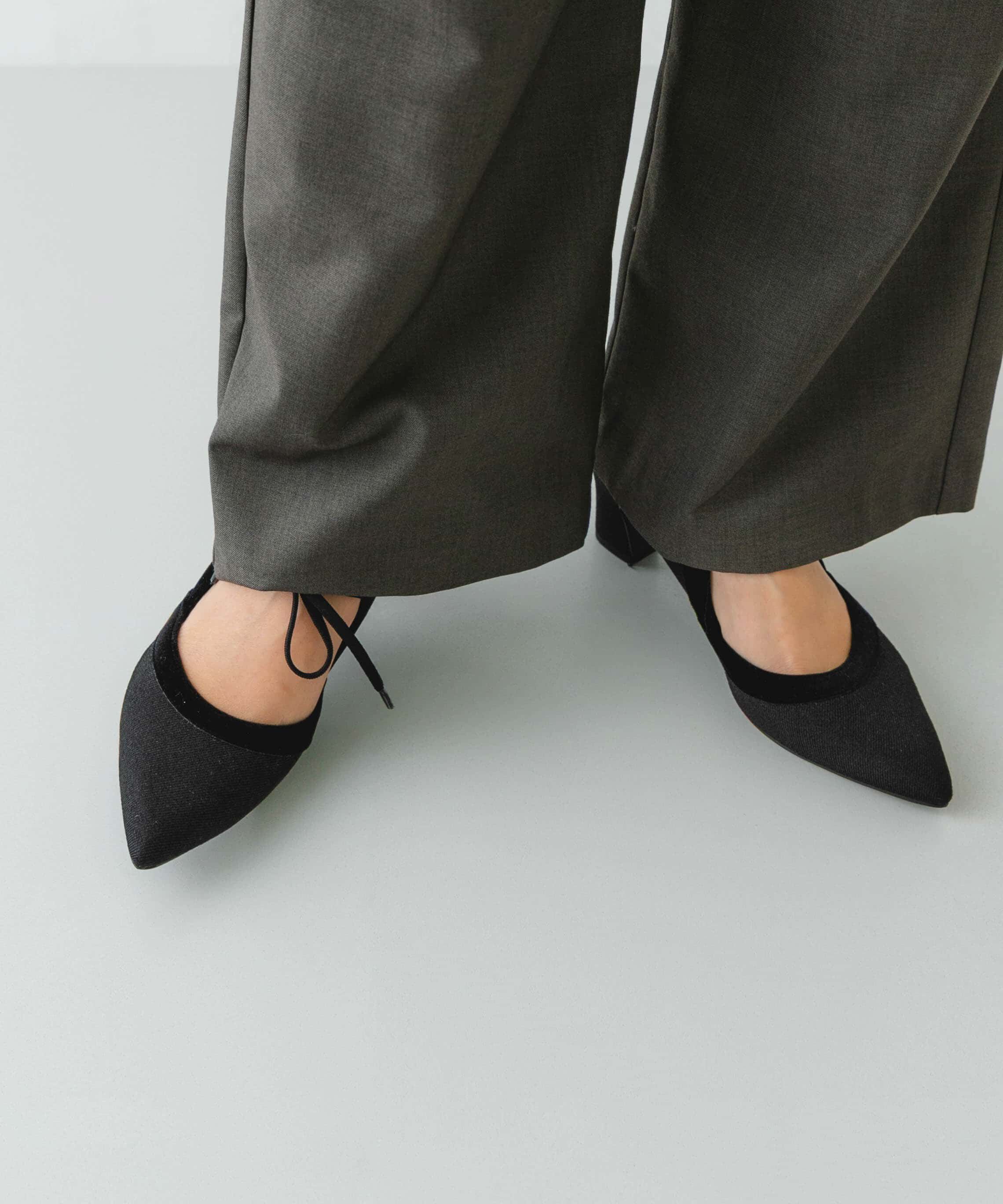 RODE SKO「『MADE IN JAPAN』チャンキーヒールリボンパンプス」|パンプス|