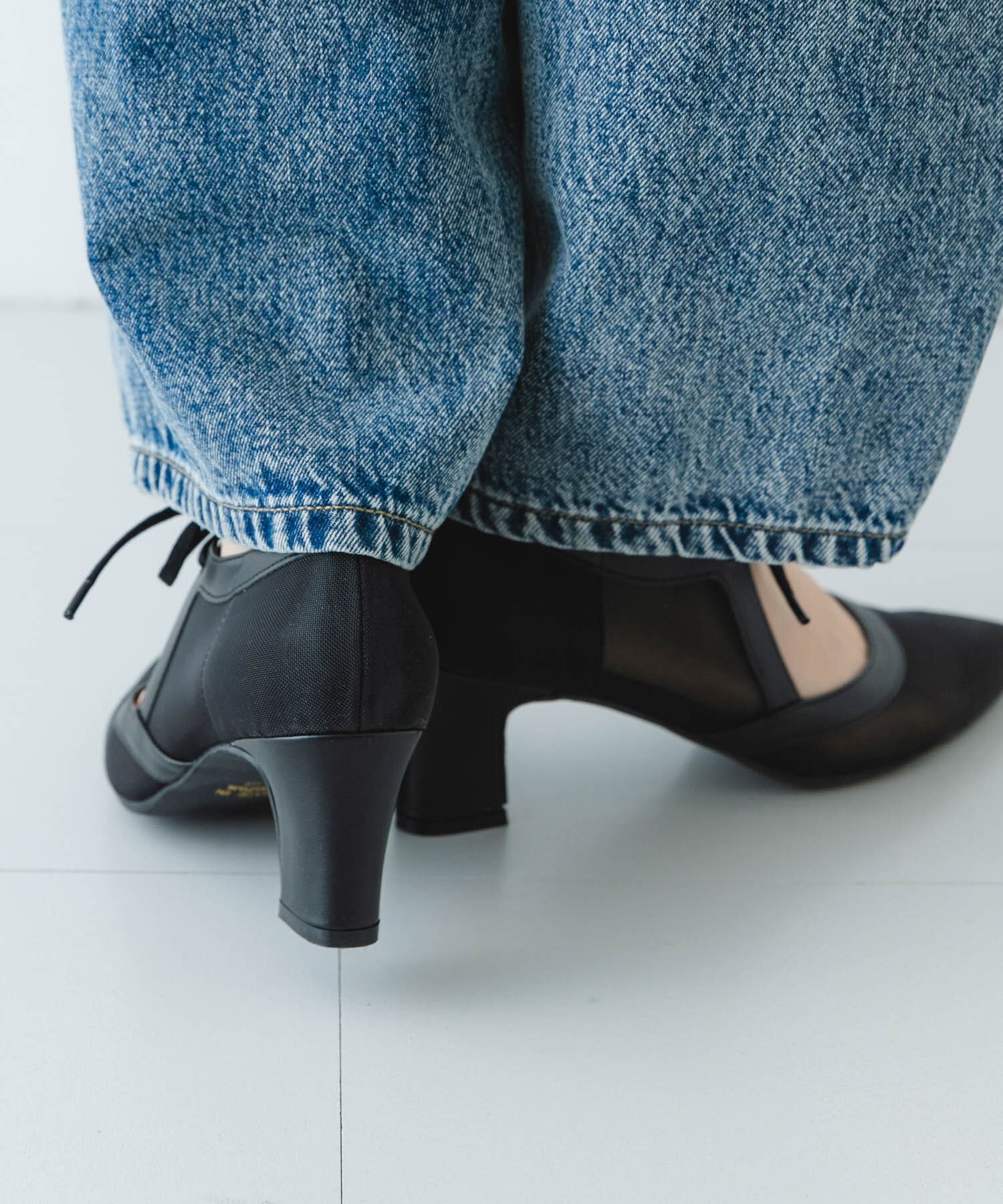 RODE SKO「『MADE IN JAPAN』チャンキーヒールリボンパンプス」|パンプス|