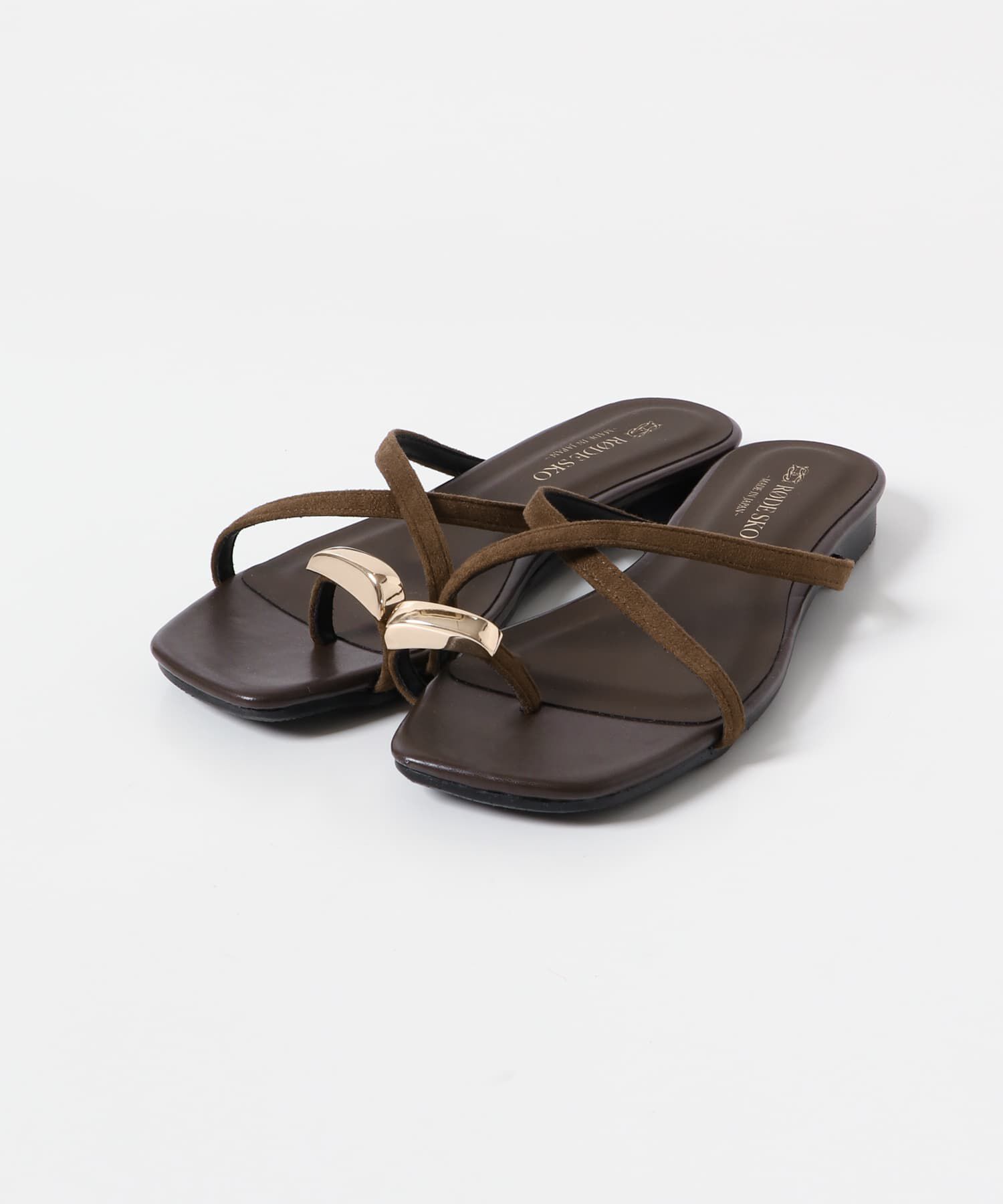 RODE SKO「『MADE IN JAPAN』プチメタルクロスフラットサンダル」|サンダル|