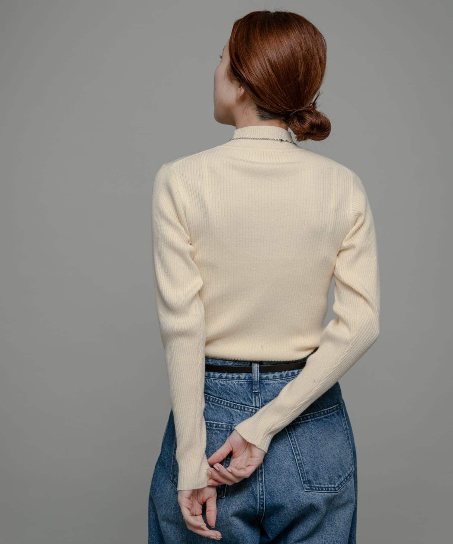 Sonny Label 「ウォッシャブルリブハイネックニットプルオーバー」|ニット・セーター|