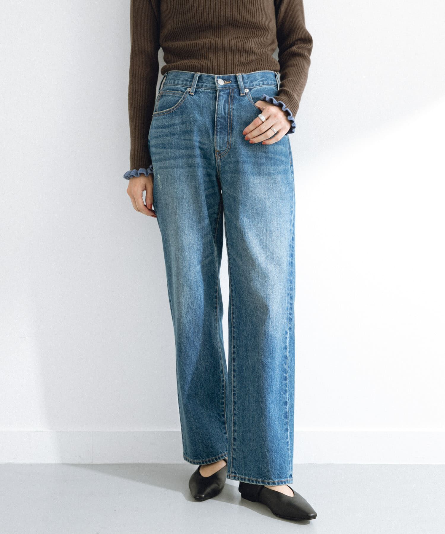 Sonny Label 「USEDLIKEストレートデニム」|デニム|