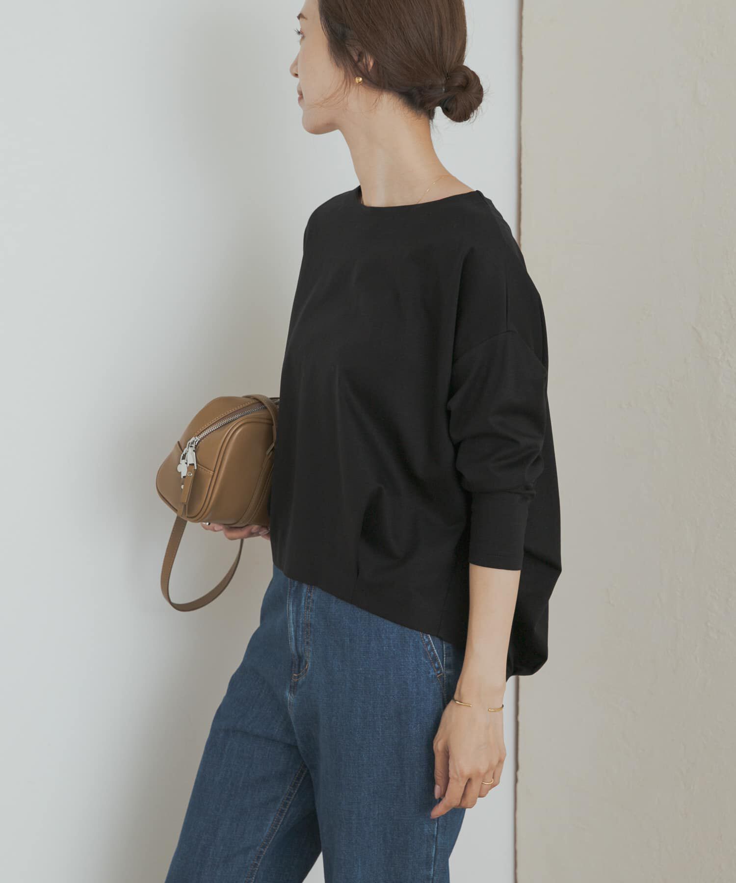 URBAN RESEARCH DOORS「コットンバックタック長袖プルオーバー」|Tシャツ・カットソー|