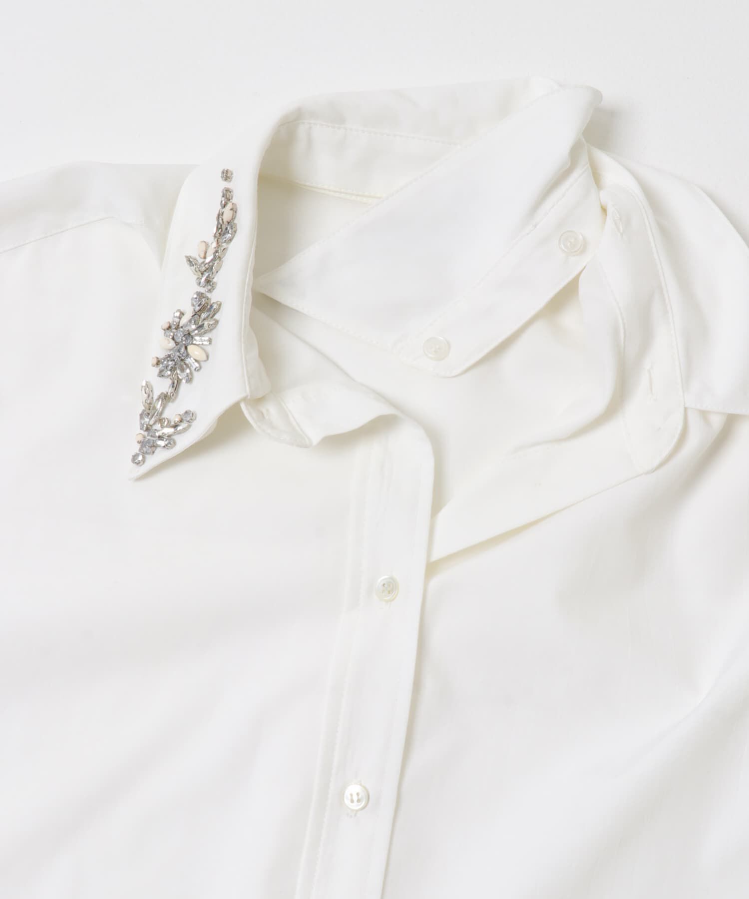 URBAN RESEARCH ROSSO「2WAYビジュー付オーバーシャツ」|シャツ・ブラウス|