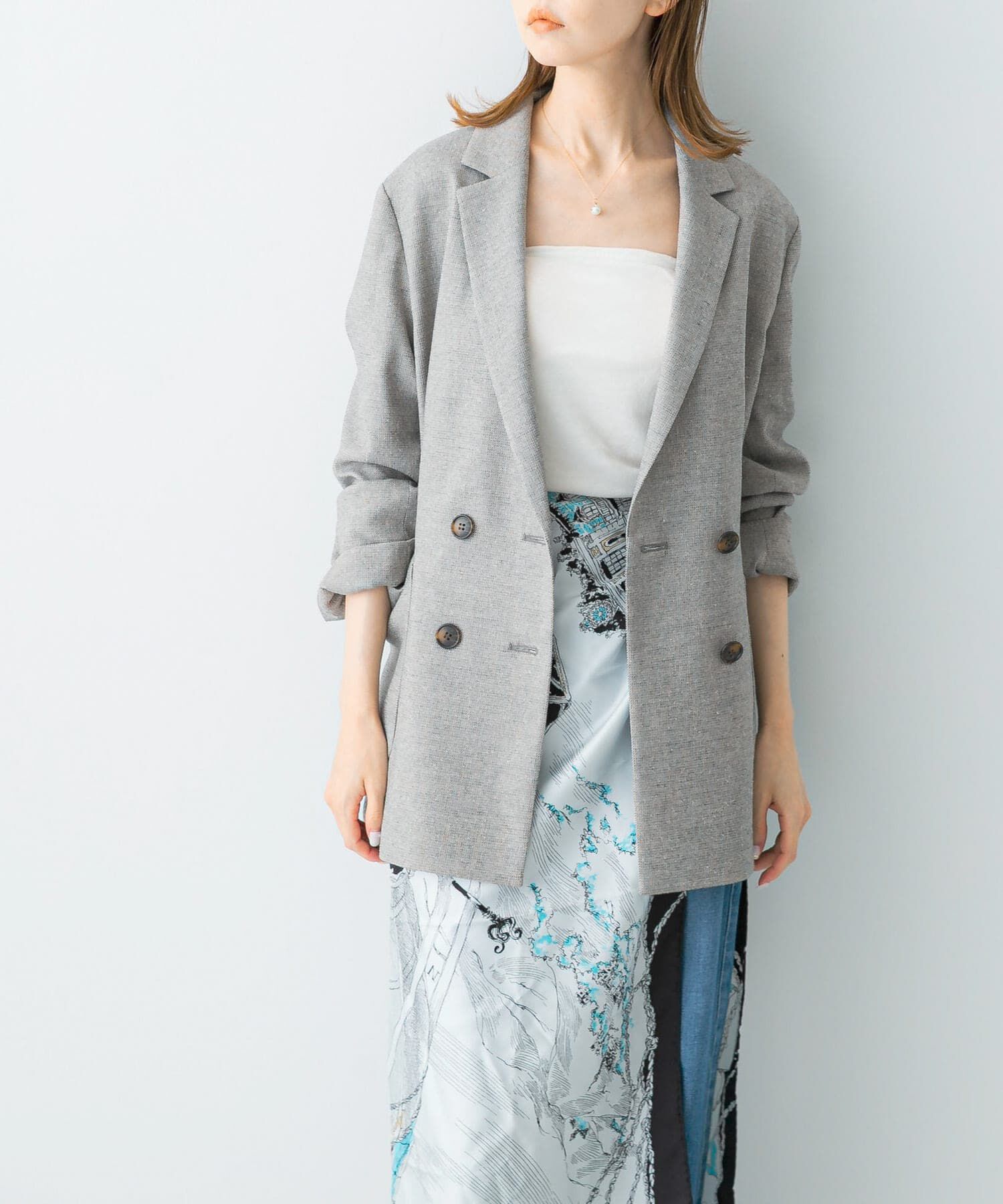 URBAN RESEARCH ROSSO「ツイードテーラードダブルジャケット」|その他|