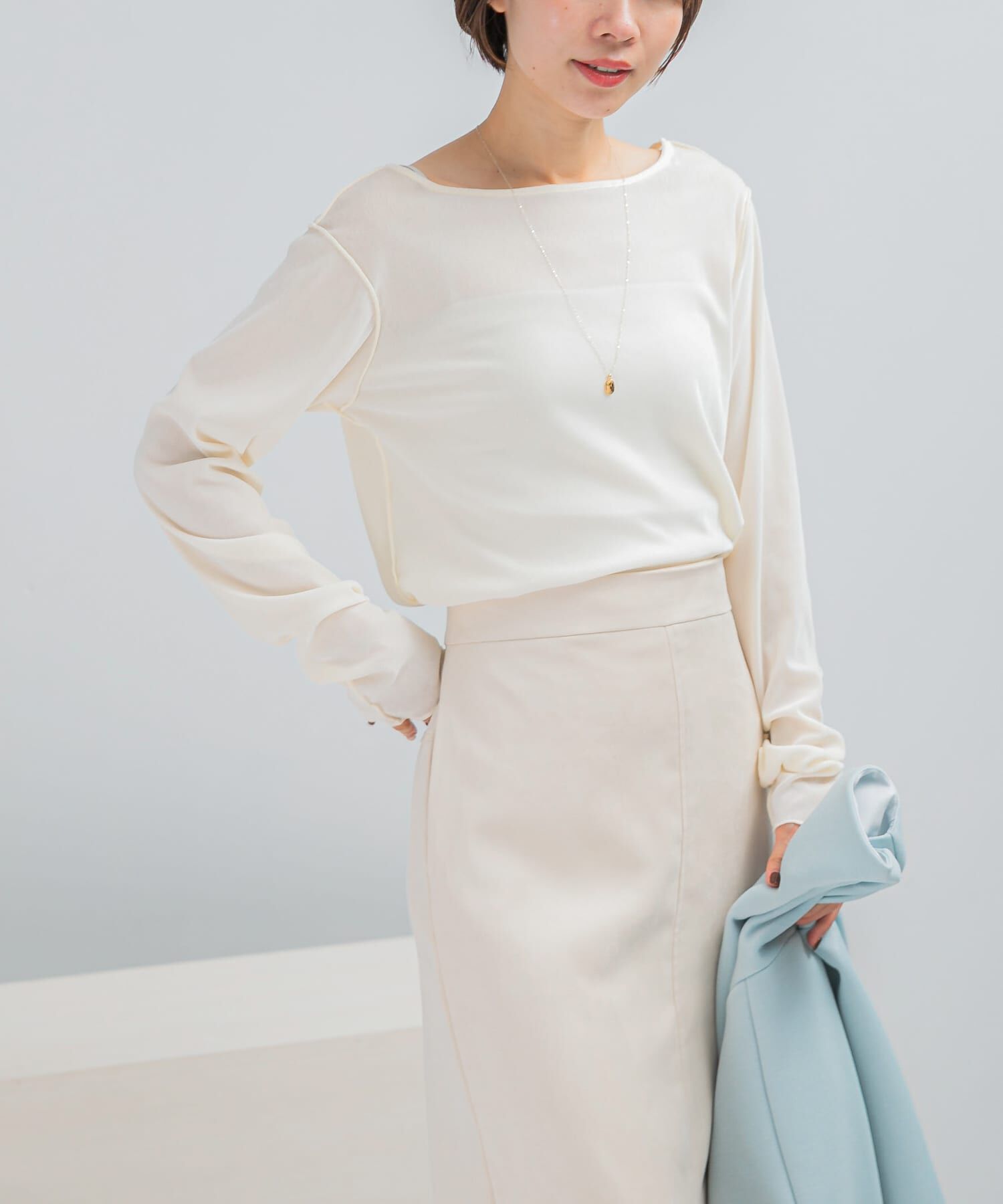 URBAN RESEARCH ROSSO「シアーベロアシームデザインプルオーバー」|Tシャツ・カットソー|